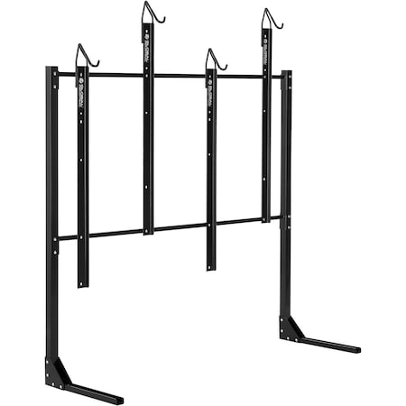 Global Industrial Indoor Vertical Bike Rack, 4 Bike Capacity, Black 670514